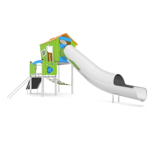 Le plaisir de la glisse dans un tunnel